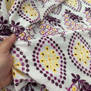 Tecido Lese De Algodão Tricolor Ana Lucia • Conexão Tecidos