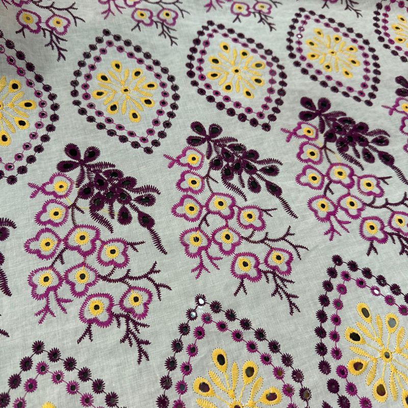 LESE DE ALGODÃO TRICOLOR ANA LUCIA • Conexão Tecidos