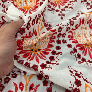 LESE DE ALGODÃO TRICOLOR ANA VITORIA • Conexão Tecidos