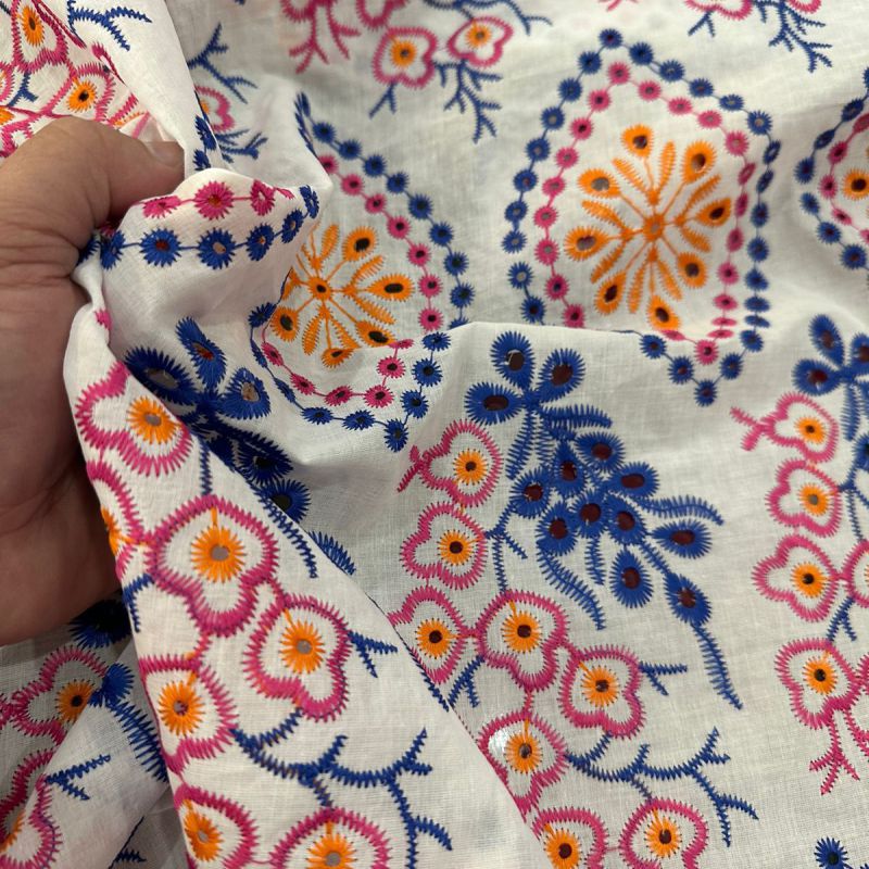 Tecido Lese De Algodão Tricolor Ana Betariz • Conexão Tecidos