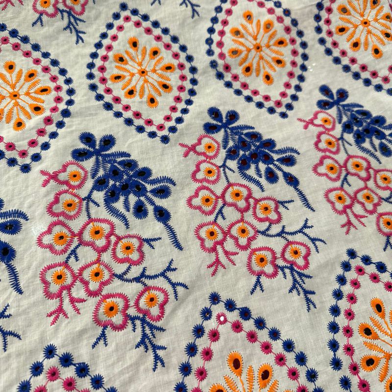 Tecido Lese De Algodão Tricolor Ana Betariz • Conexão Tecidos