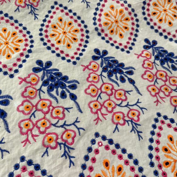 Tecido Lese De Algodão Tricolor Ana Betariz • Conexão Tecidos