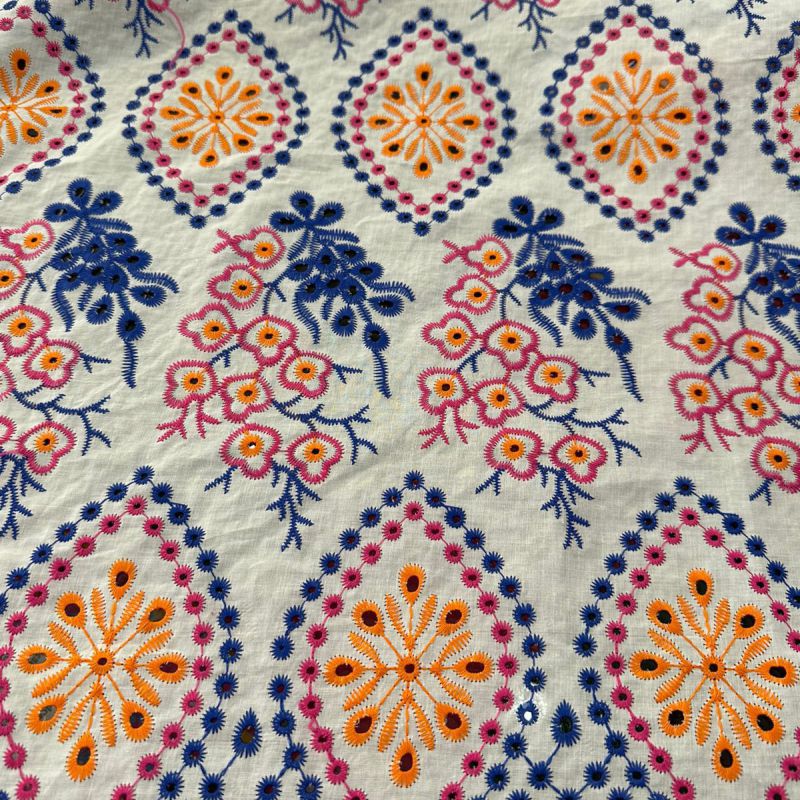 Tecido Lese De Algodão Tricolor Ana Betariz • Conexão Tecidos