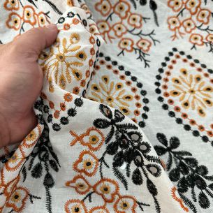 LESE DE ALGODÃO TRICOLOR ANA CLARA • Conexão Tecidos 2