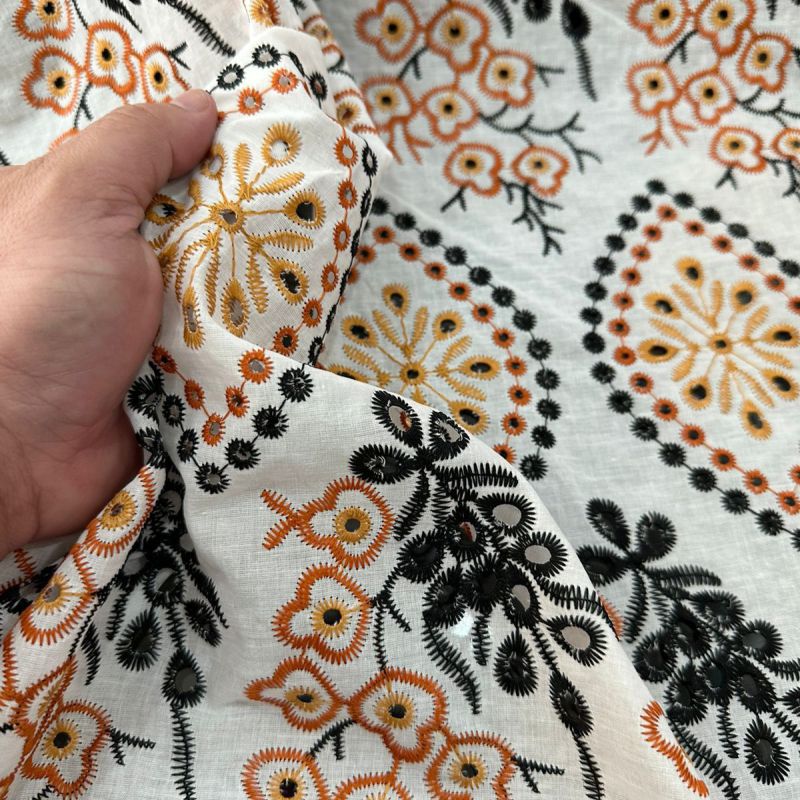 Tecido Lese De Algodão Tricolor Ana Clara • Conexão Tecidos