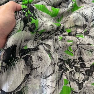 Tecido Chifom De Seda Com Foil • Conexão Tecidos