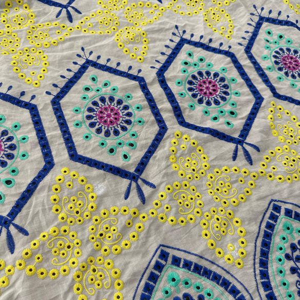 Tecido Lese De Algodão Tricolor Ana Luiza • Conexão Tecidos