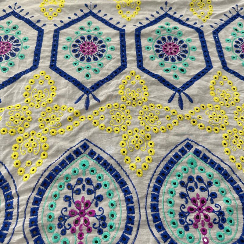 LESE DE ALGODÃO TRICOLOR ANA LUIZA • Conexão Tecidos