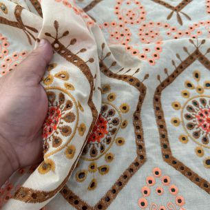 Tecido Lese De Algodão Tricolor Ana Maria • Conexão Tecidos