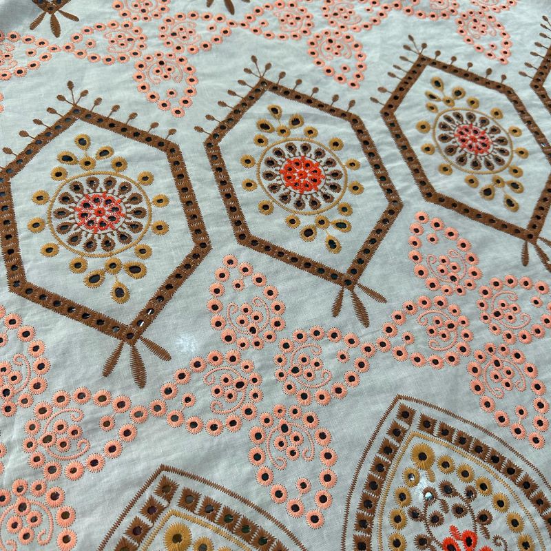 Tecido Lese De Algodão Tricolor Ana Maria • Conexão Tecidos