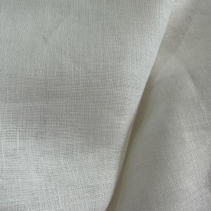 Tecido Linho Puro Liso Branco Off White • Conexão Tecidos 2