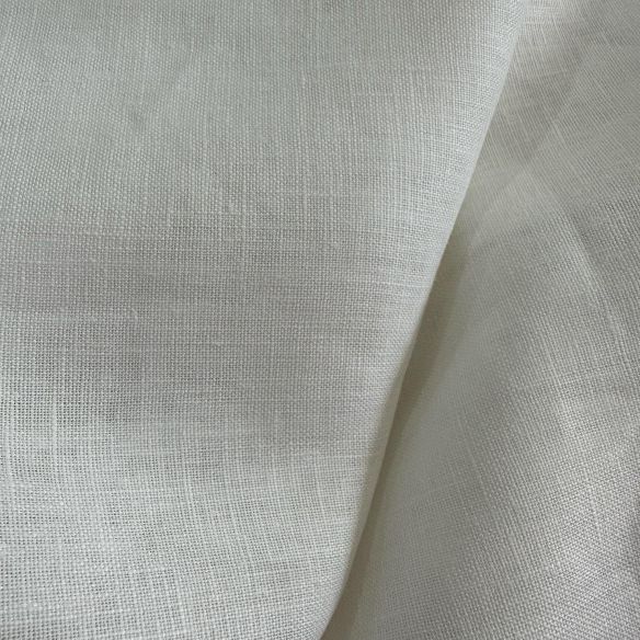 Tecido Linho Puro Liso Branco Off White • Conexão Tecidos