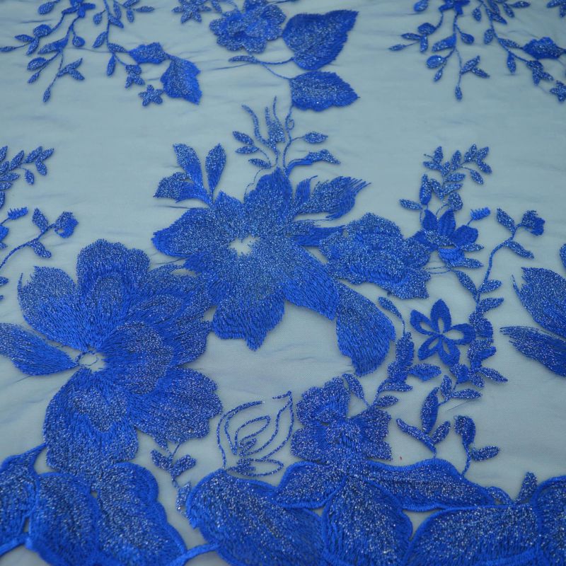 Tecido Tule Bordado Roail Floral • Conexão Tecidos