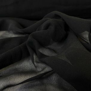 GEORGETE DE SEDA PRETO. 