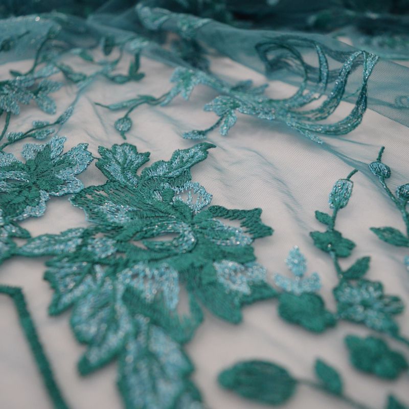 TULE BORDADO TIFANY FLORAL • Conexão Tecidos