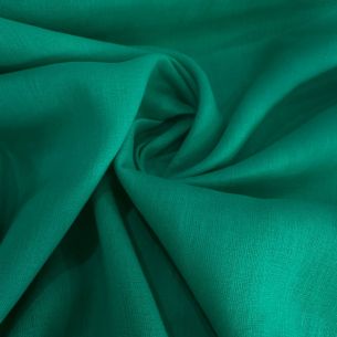 TECIDO CAMBRAIA DE LINHO PURO VERDE SÁLVIA • Conexão Tecidos