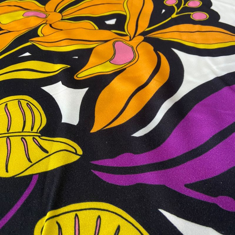 Tecido Viscose Estampada Floral Colors Exclusiva • Conexão Tecidos
