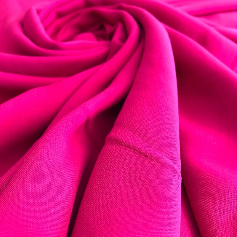 Tecido Viscolinho Liso Pink • Conexão Tecidos