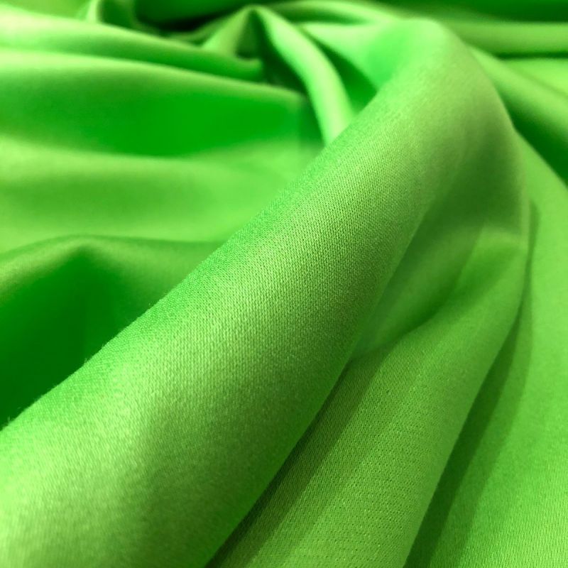 Tecido Viscose Lisa Premium Acetinada Verde Lima Exclusiva • Conexão