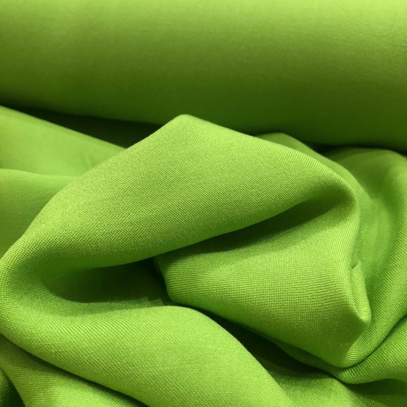 Tecido Viscose Lisa Premium Acetinada Verde Lima • Conexão Tecidos