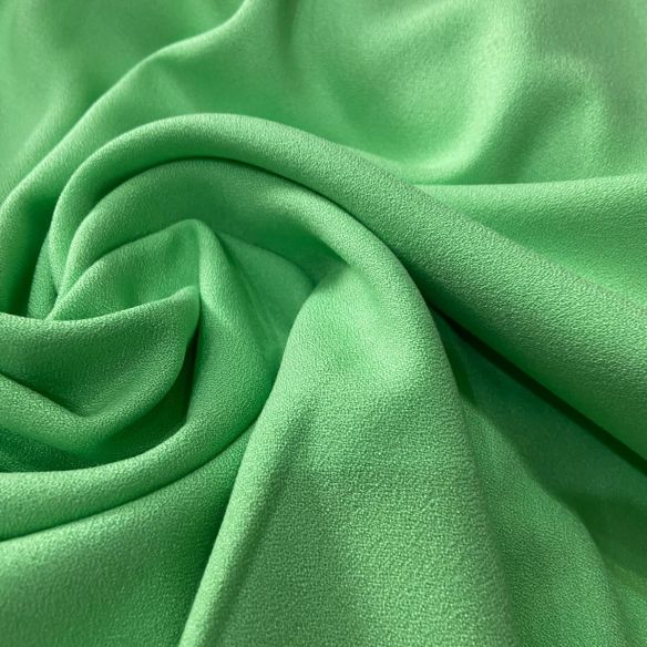 Tecido Crepe De Viscose Verde Hortelã Exclusiva • Conexão Tecidos