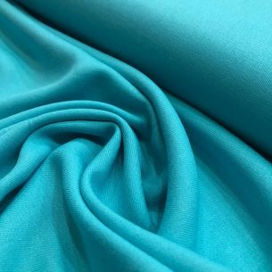 Tecido Viscose Lisa Premium Turquesa • Conexão Tecidos