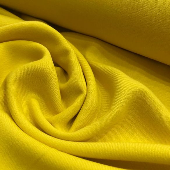 Tecido Viscose Lisa Premium Amarelo Gema • Conexão Tecidos