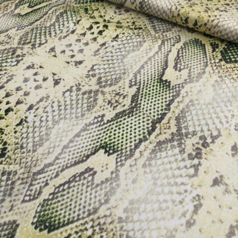 Tecido Sarja Acetinada Estampada Cobra • Conexão Tecidos