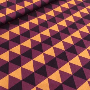 Tecido Sarja Acetinada Estampada Geométrico • Conexão Tecidos 2