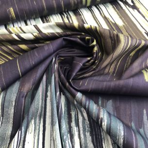 Tecido Sarja Acetinada Estampada Stripes • Conexão Tecidos