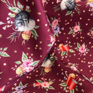 SARJA ACETINADA ESTAMPADA. 