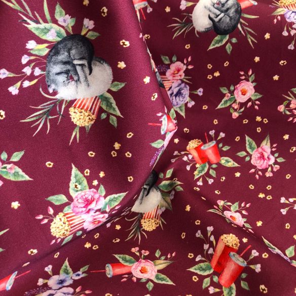 SARJA ACETINADA ESTAMPADA. 