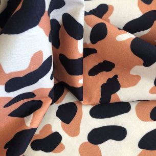 Tecido Brim Estampado Animal Print • Conexão Tecidos