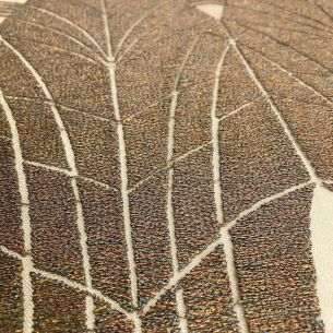 TULE BORDADO DOURADO ARABESCO • Conexão Tecidos