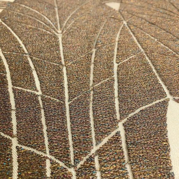 Tecido Tule Bordado Dourado Arabesco • Conexão Tecidos