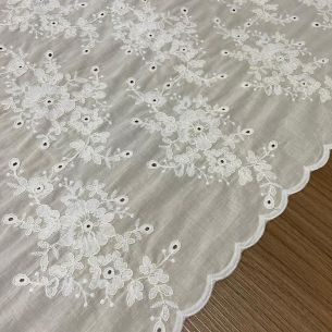 Tecido Lese Soutache Floral Alegria • Conexão Tecidos