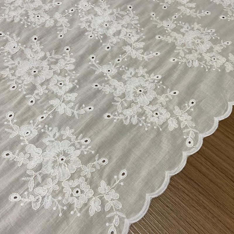 Tecido Lese Soutache Floral Alegria • Conexão Tecidos