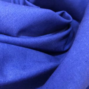 TECIDO CAMBRAIA DE LINHO PURO AZUL ROYAL • Conexão Tecidos