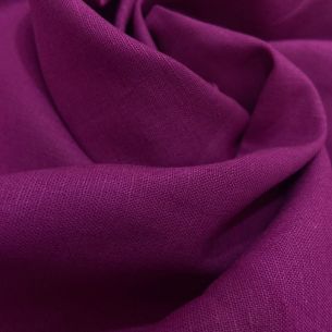 TECIDO CAMBRAIA DE LINHO PURO ROXO BISPO • Conexão Tecidos