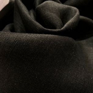 TECIDO CAMBRAIA DE LINHO PURO PRETO • Conexão Tecidos