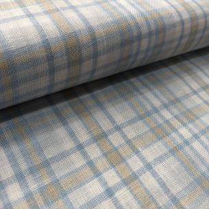 TECIDO CAMBRAIA DE LINHO PURO INDIANO XADREZ 1 • Conexão Tecidos 2