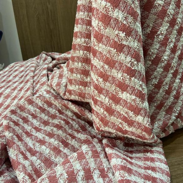 TECIDO TWEED DE MALHA ROSE • Conexão Tecidos