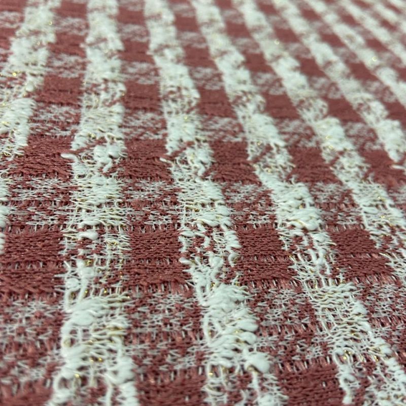 TECIDO TWEED DE MALHA ROSE • Conexão Tecidos