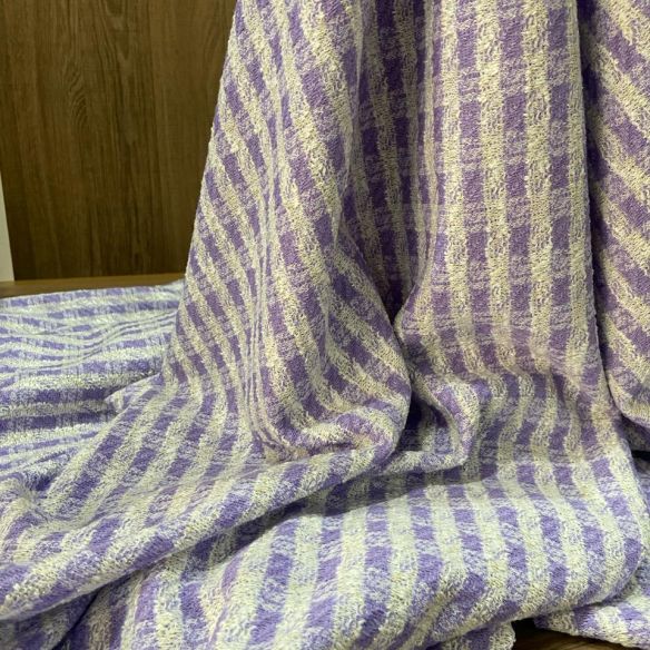TECIDO TWEED DE MALHA ROXO • Conexão Tecidos