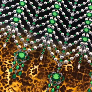 Tecido Cetim de Seda Estampado Barrado Pérolas • Conexão Tecidos 2