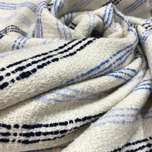 TECIDO TWEED LISTRAS AZUIS • Conexão Tecidos 2