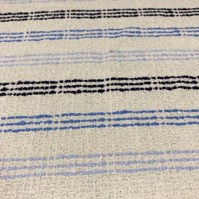 TECIDO TWEED LISTRAS AZUIS • Conexão Tecidos