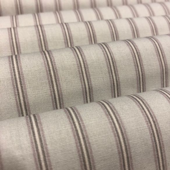 TECIDO TRICOLINE LISTRAS CINZAS • Conexão Tecidos