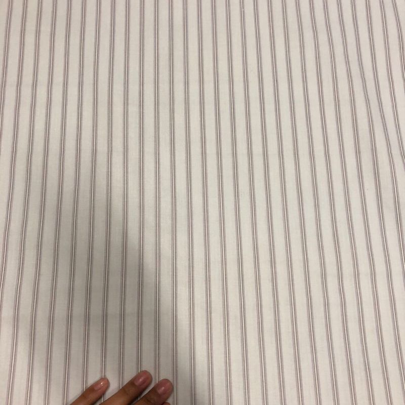 TECIDO TRICOLINE LISTRAS CINZAS • Conexão Tecidos