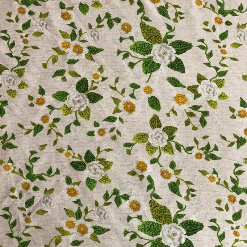 TECIDO DE LINHO MISTO JARDIM DE ROSAS • Conexão Tecidos